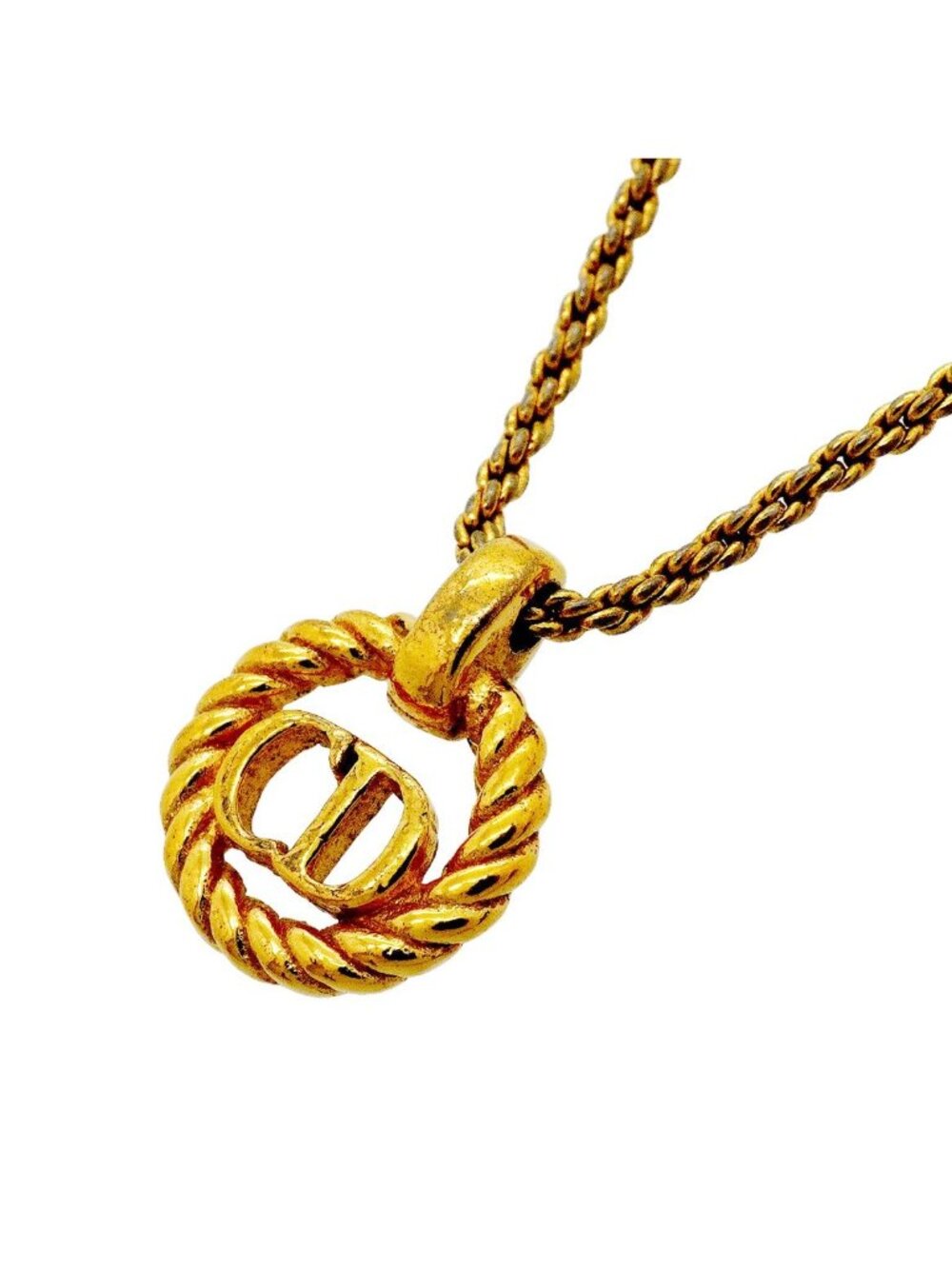 Dior Necklace CD Logo Gold Plated